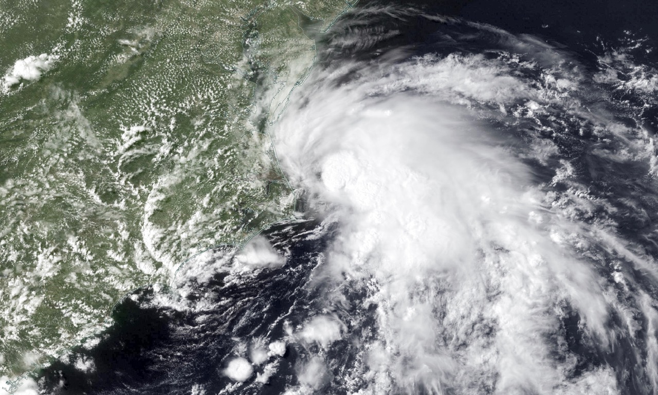 Tropical Storm Fay shortly after it formed on July 9, 2020. (Photo: NASA)